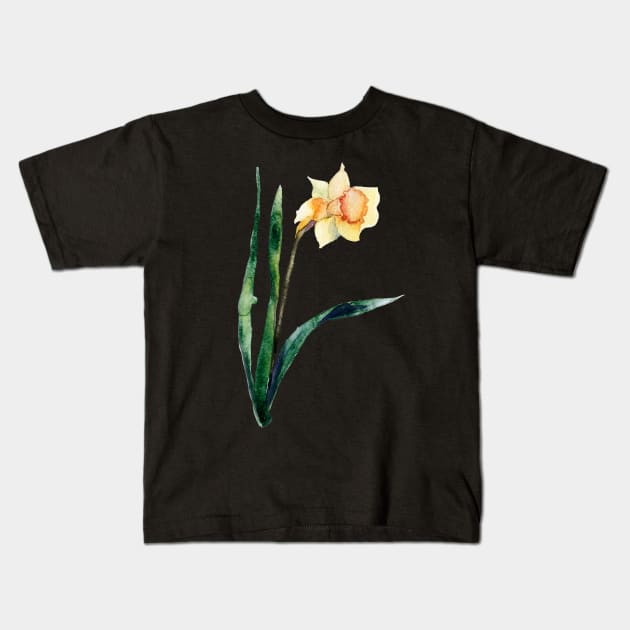 Narcissus Kids T-Shirt by Olga Berlet